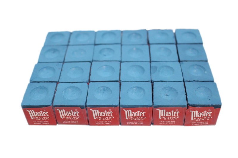 Masters Blue Billiard and Snooker Chalk - 2 dozen/24 pieces - Image 1